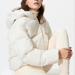 Uniqlo Seamless Down Parka Cream/White - M
